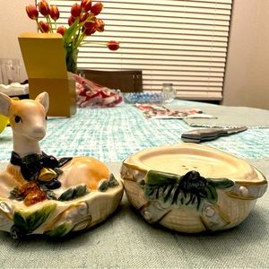 Fitz and Floyd Yuletide Salt and Pepper shakers